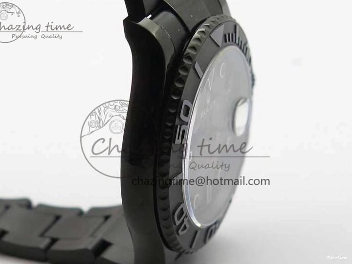 MiroTime 0901 EasyCare Yacht-Master 116622 DLC VRF Best Edition Black Dial on DLC Bracelet VR 2918